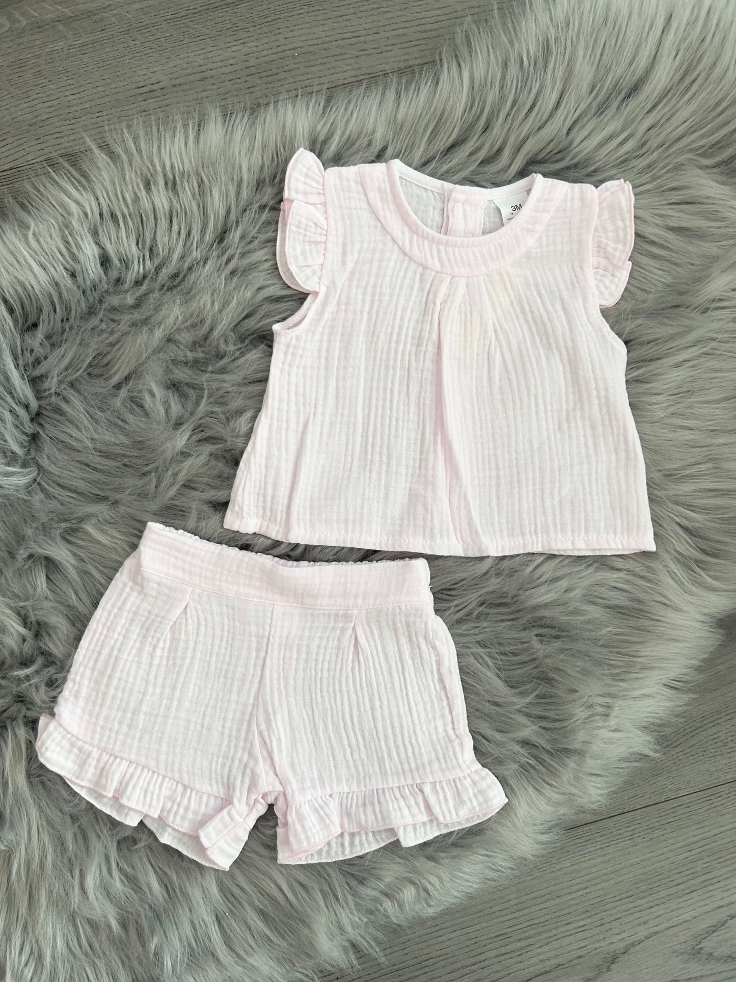 Pink top & short set