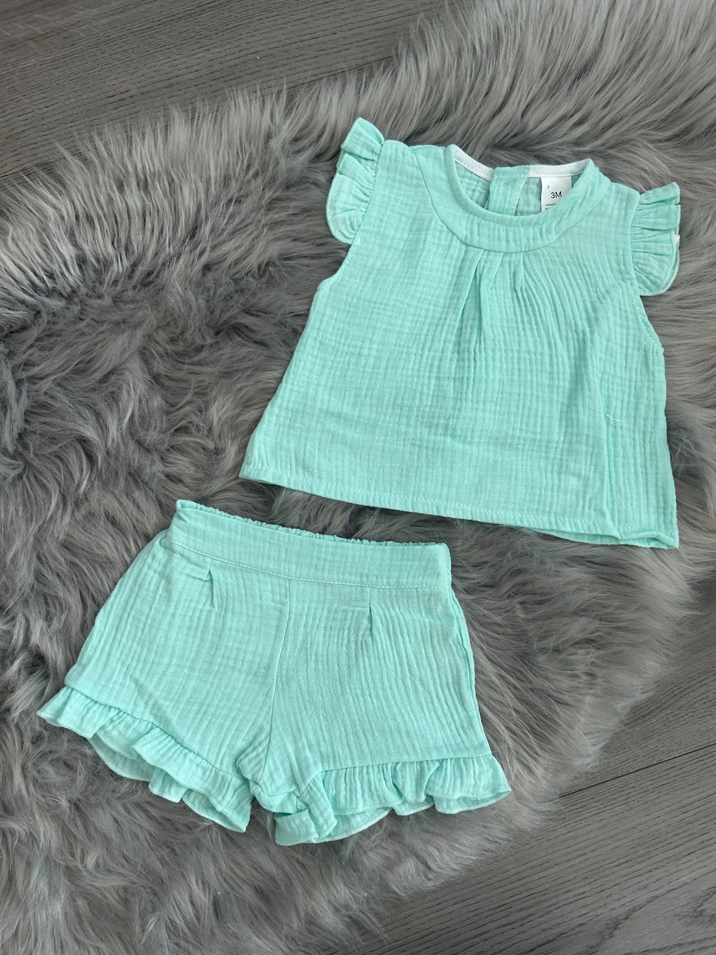 Mint top & short set